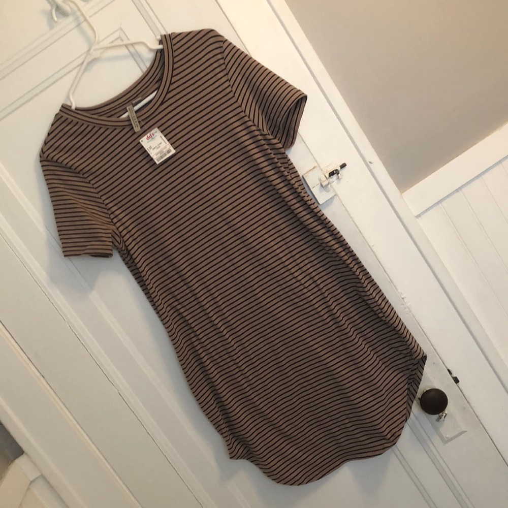 Stripped tshirt dress